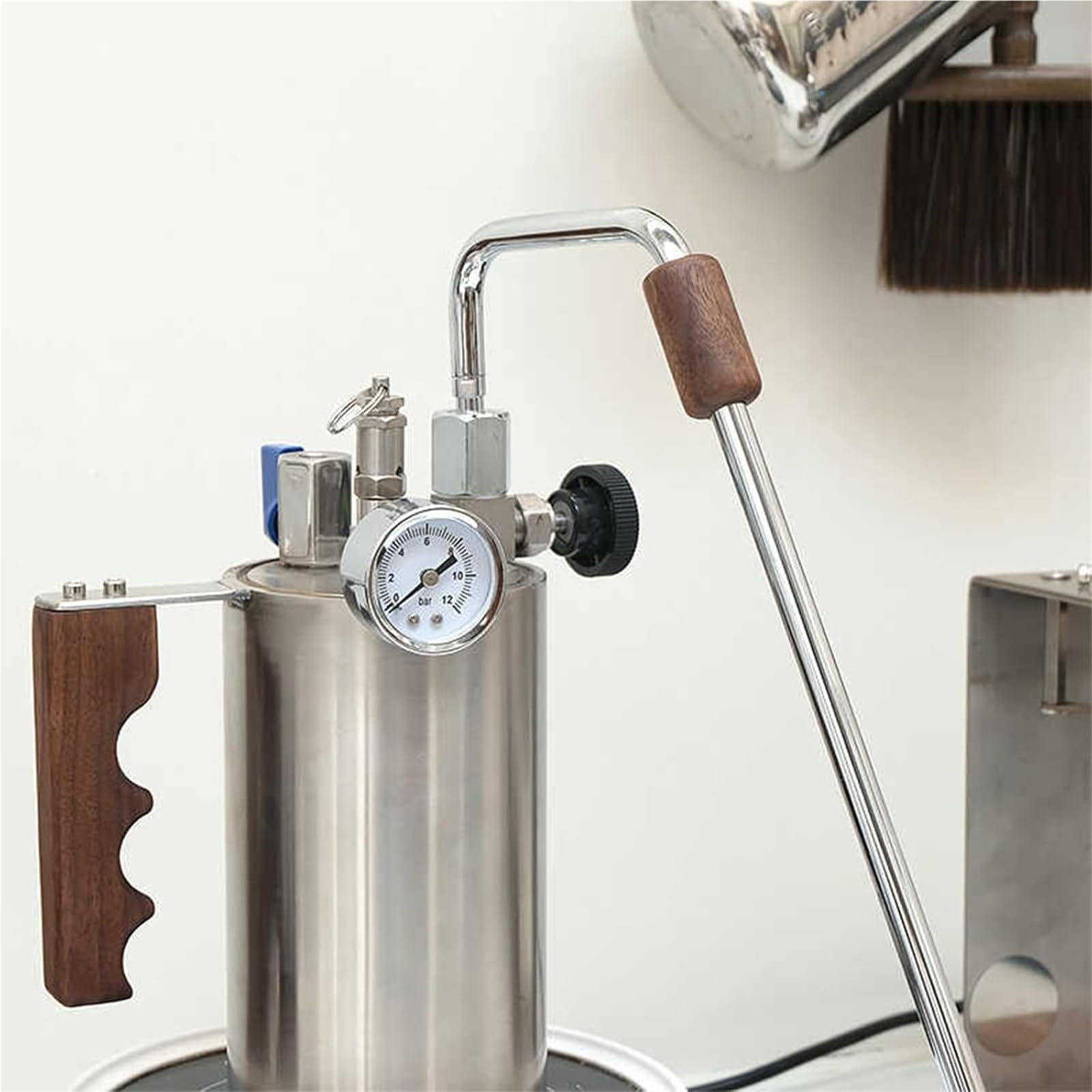 Montalatte A Vapore For Caffè, Montalatte E Vaporiera Rimovibili, Pressione Massima 4 Bar, Gamma Di Capacità 100-500 Ml, Fornello A Induzione E Riscaldamento A Fiamma Aperta, For Latte