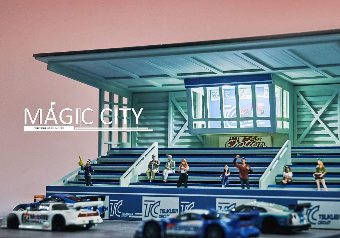 Magic　City　1／64ジオラマ　2個セット Amazon | 1/64 magic city ジオラマ 高速道路 駐車場 ミニカー二