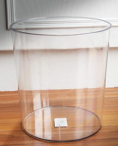 Miniatura 2 de Contenedor de basura pequeño transparente de 15 galones de plástico para baño cocina oficina dormitorio hogar y dormitorio 15 galones transparente