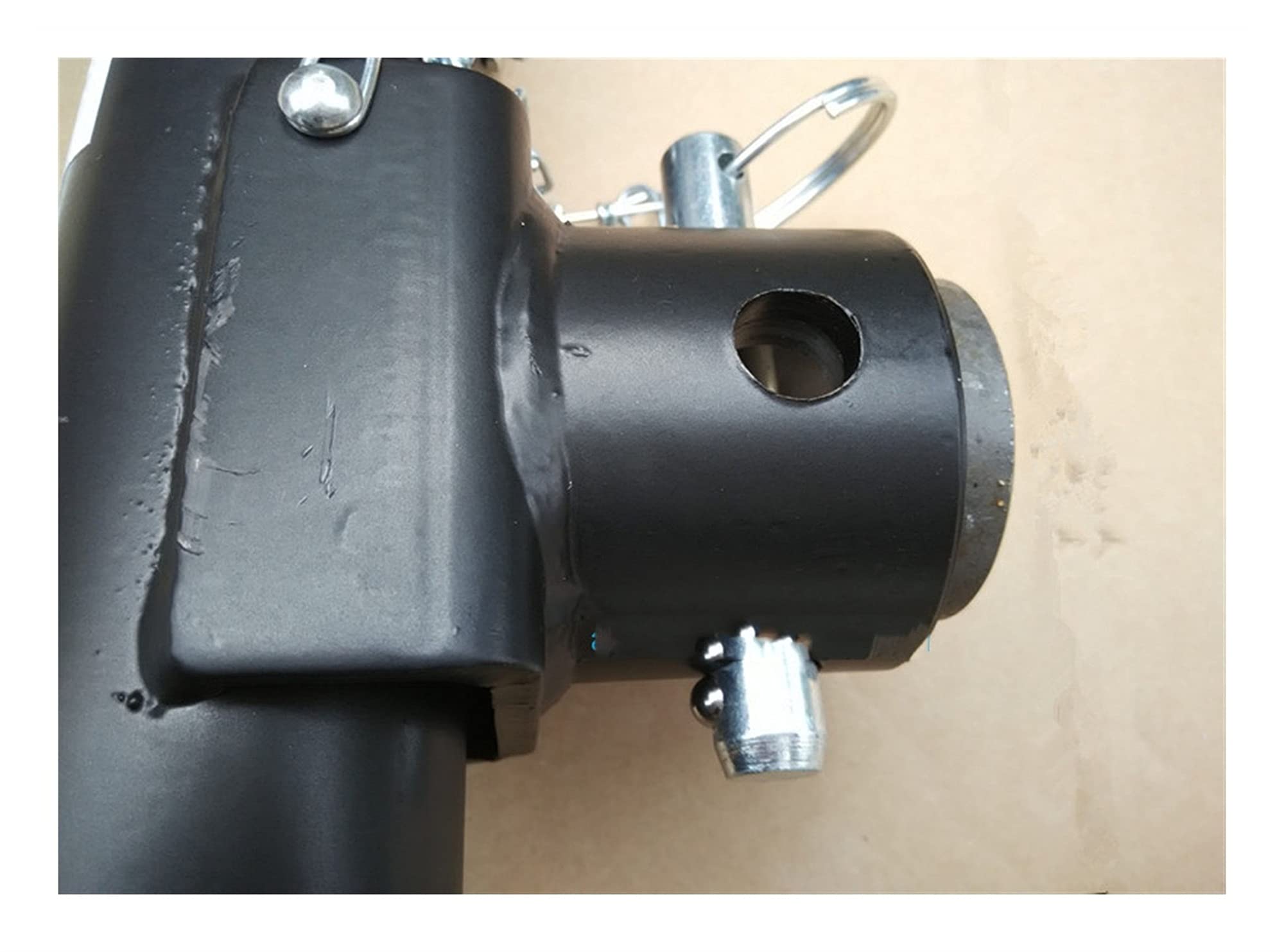 Jack da Pavimento Side Wind 5000 libbre Jack Girevole per Montaggio su Tubo Jack Girevole per rimorchio con Montaggio su Tubo Tondo Jack saldato, Sidewind, 5.000 libbre c