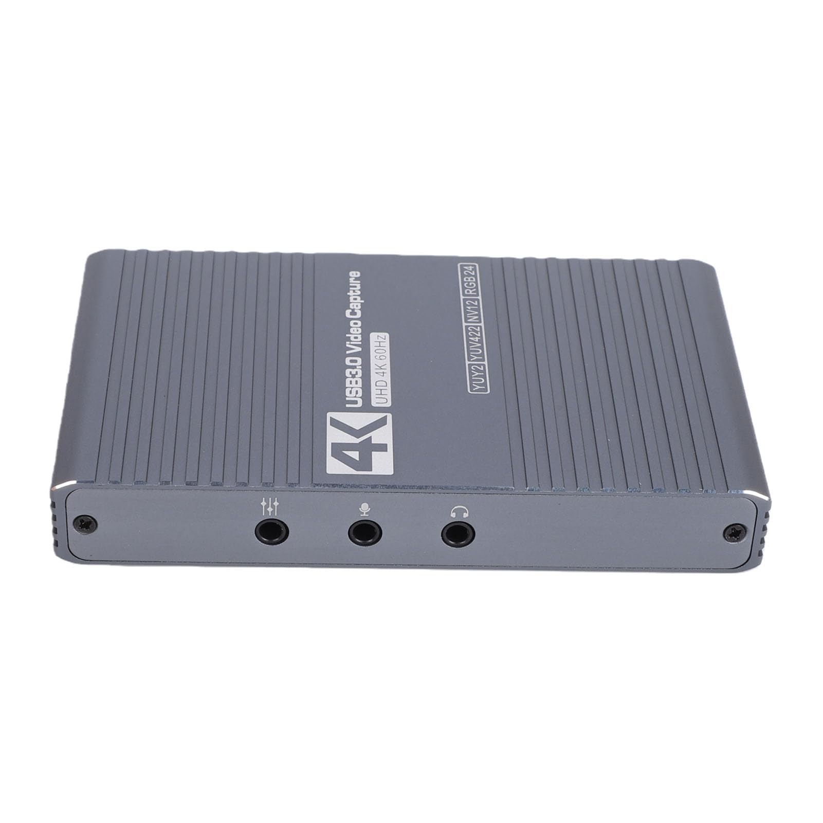 Generic Tarjeta de Captura de Vídeo 4K 60Hz USB 3.0 1080P 60FPS con Puertos de 3,5 Mm en Bucle para Transmisiones de Juegos Aleación de Aluminio