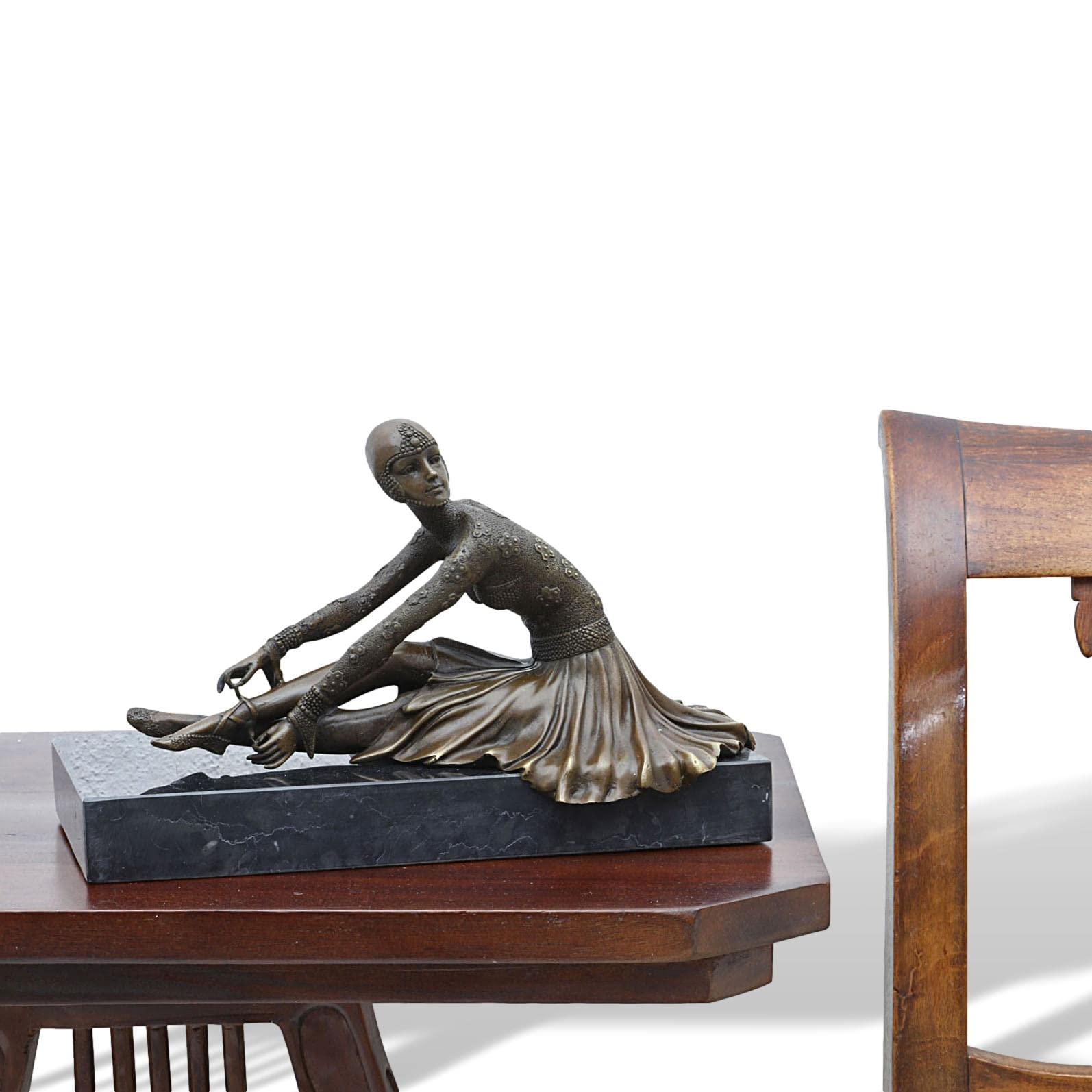 BRONZE STATUE DANSEUSE Par Chiparus 'Lost' Cire Masterpiece Sculpture
