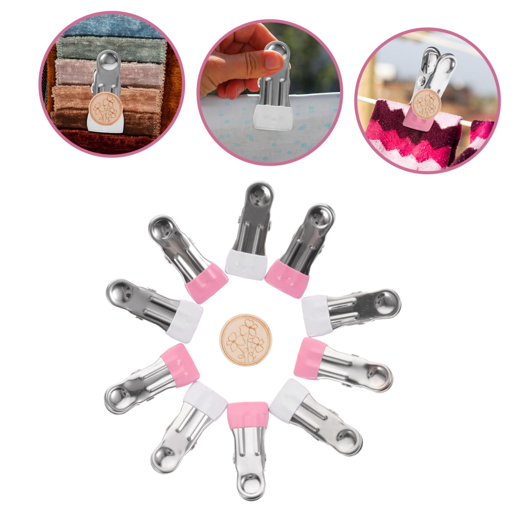 IMIKEYA 4sätze Edelstahl Nähclips Mit Pin- Teiliges Rostfrei Multifunktional Für Quilting Basteln Fotos Und Lebensmittelversiegelung Für Zuhause