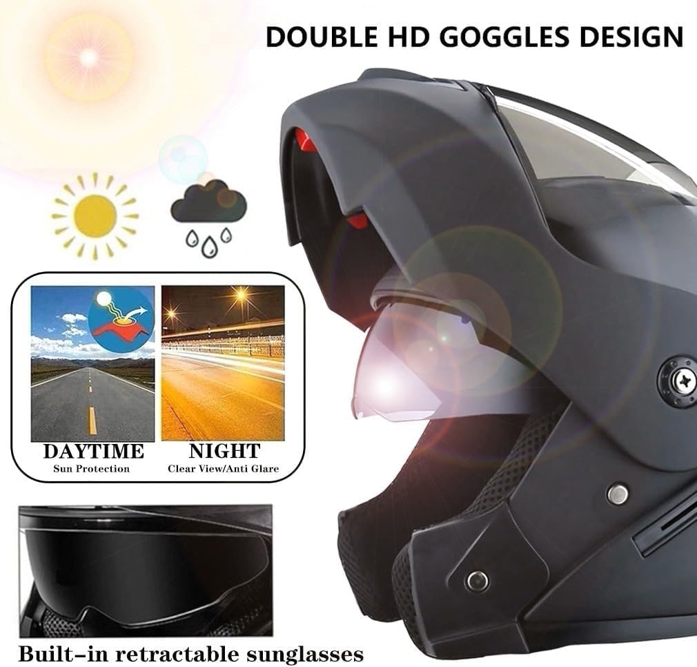 Casco Moto Integrale Con Visiere E Multi-ventilazione, Adatto For Motociclette, Casco Da Corsa For Bici Da Strada, For Uomo E Donna, Omologato DOT/ECE