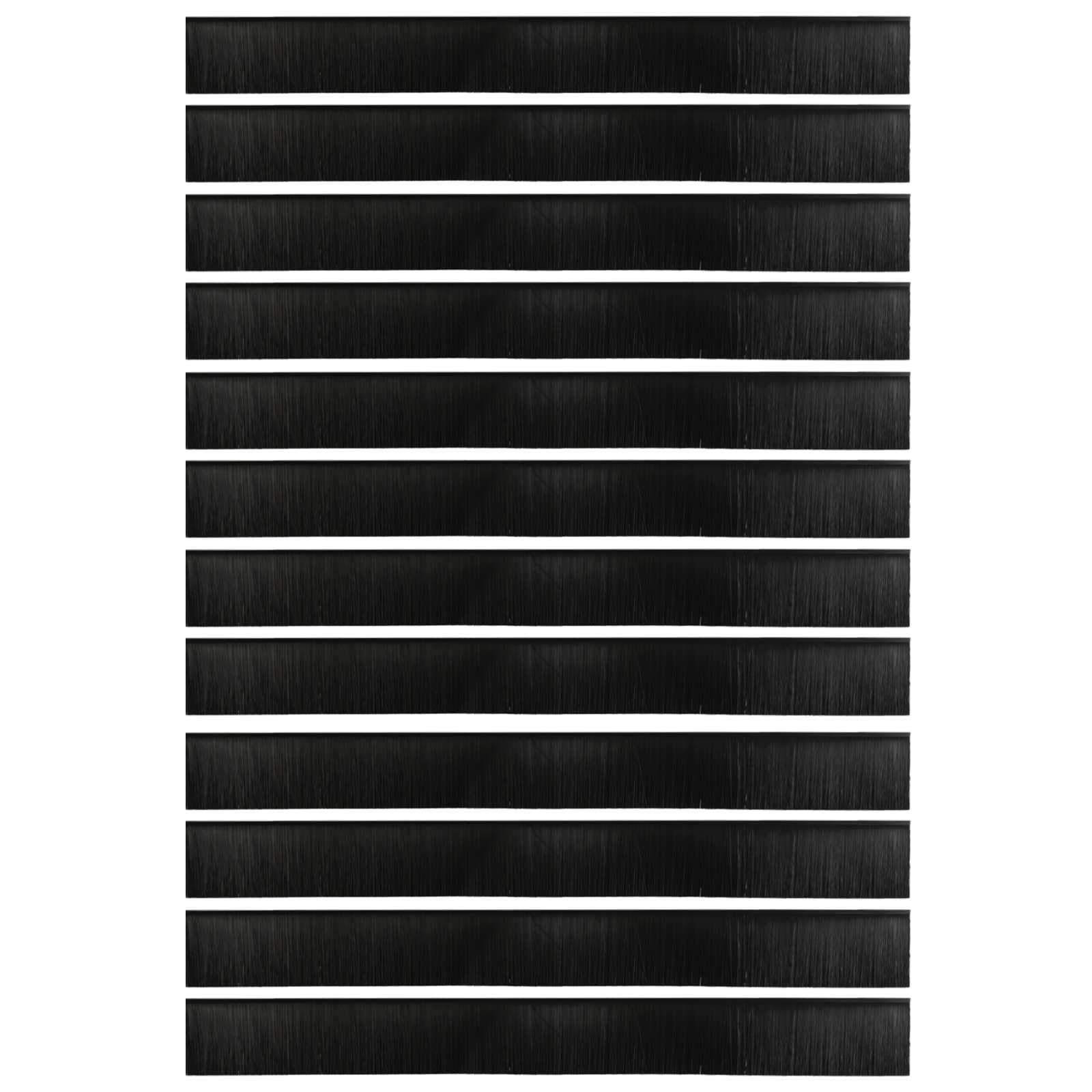 vidaXL Szczotki uszczelniające do drzwi samoprzylepne 12 szt. 100 cm