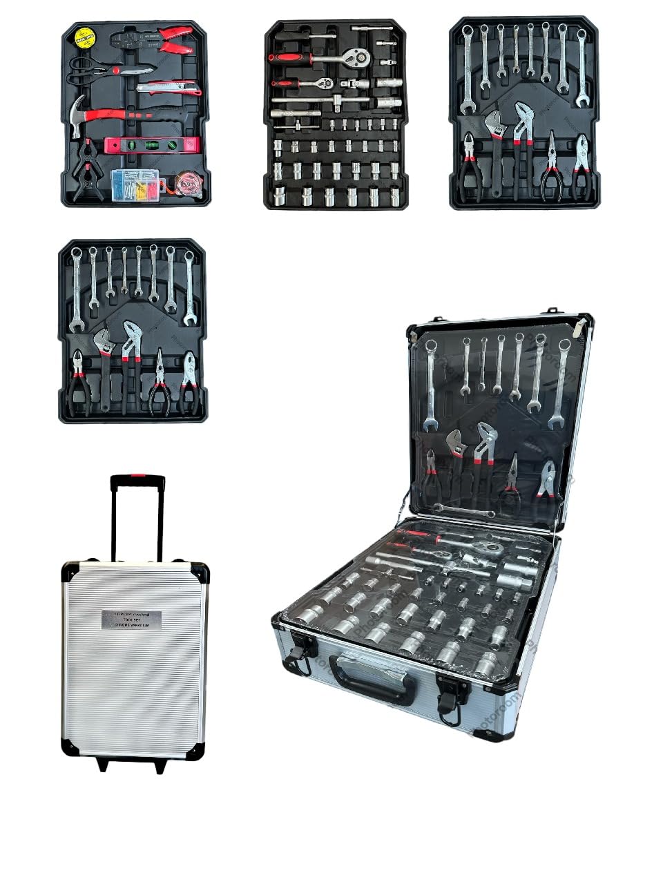 Maleta De Ferramentas 186 Peças Com Rodinha E Fechadura | Amazon