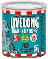Livelong Alimento Completo Natural Ração Úmida Sabor Peixe 300g Para Cães