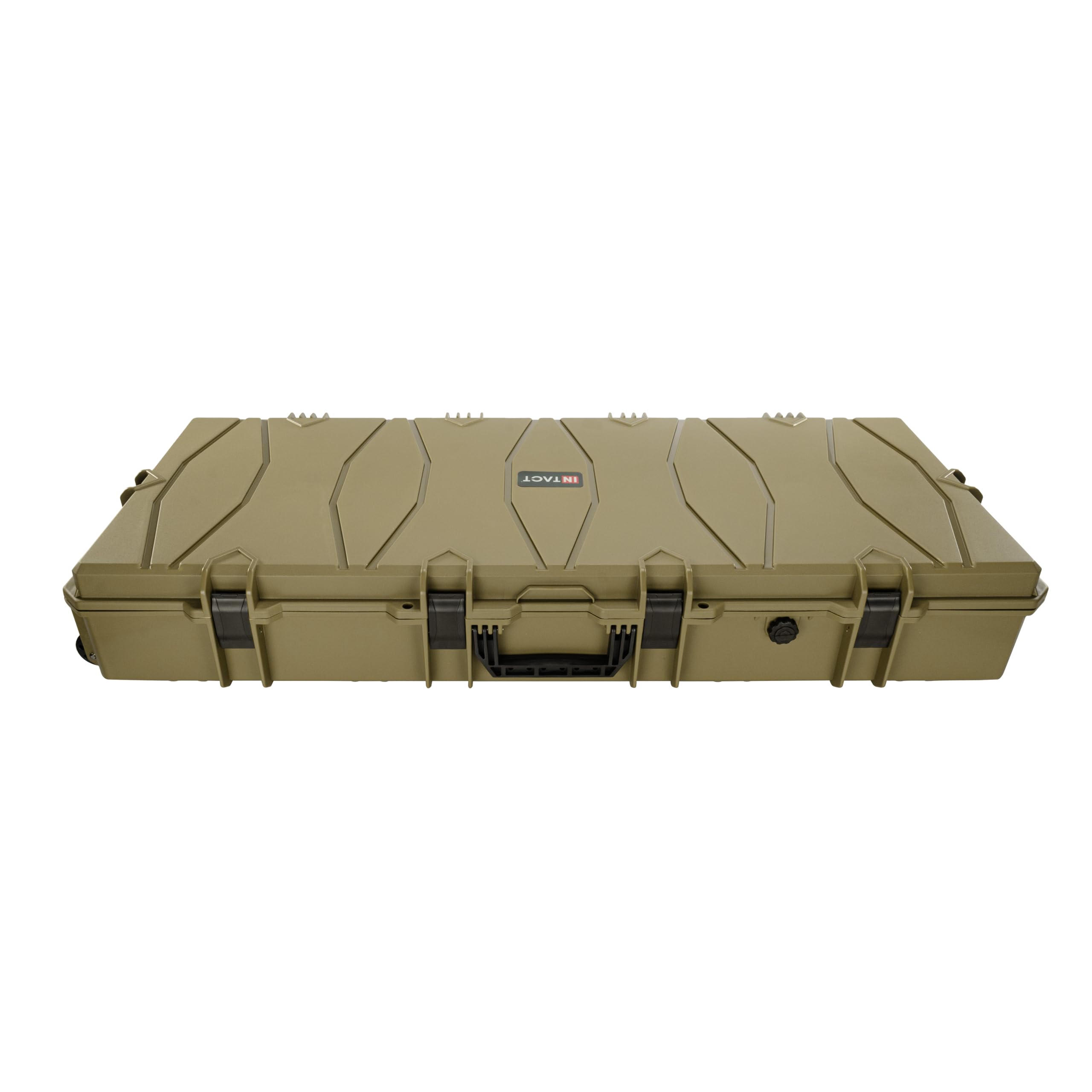 Eylar 48 Inch Intact Series Rolling Hard Rifle Case, Lightweight and Durable Stacker Design with Foam (Dark Earth)