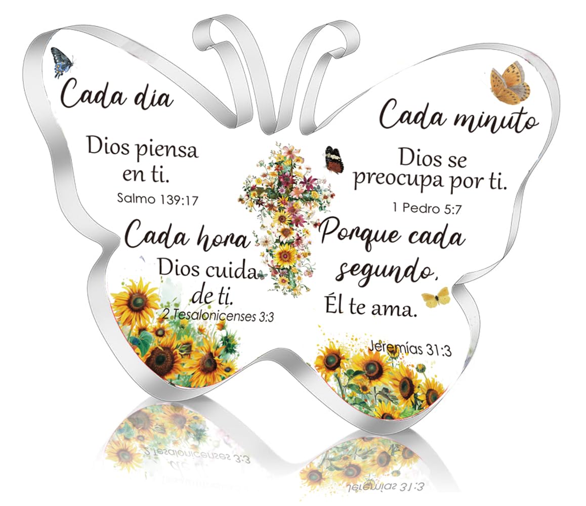 Spanish Christian Office Gifts for Women | Religious Inspirational Gifts with Bible Verse Prayers Gifts | Scripture Gifts for Valentines,Birthday
