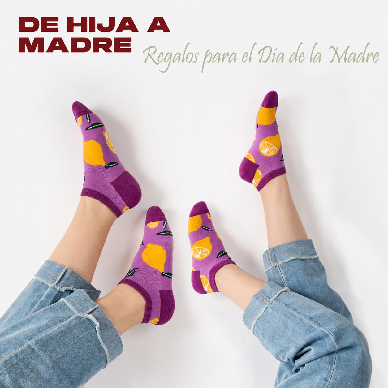 Calcetines Divertidos para Mujeres, 8 Pares Algodón Tobillo, Regalos Únicos