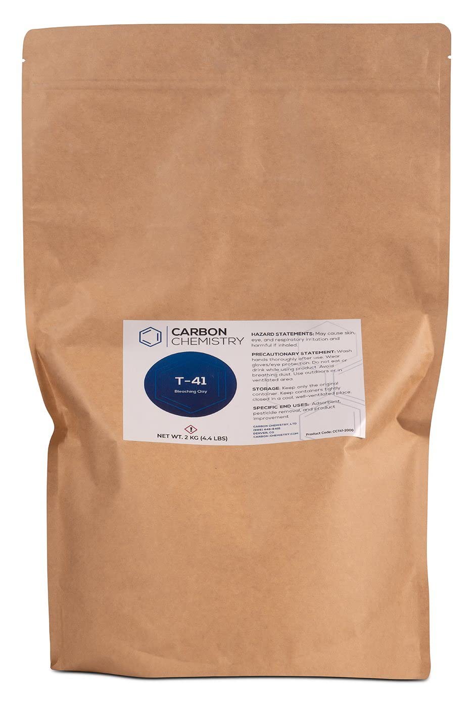 Carbon Chemistry LTD Carbon Chemistry T-41 Acid Activated Bleaching Clay Size 2000 Grams