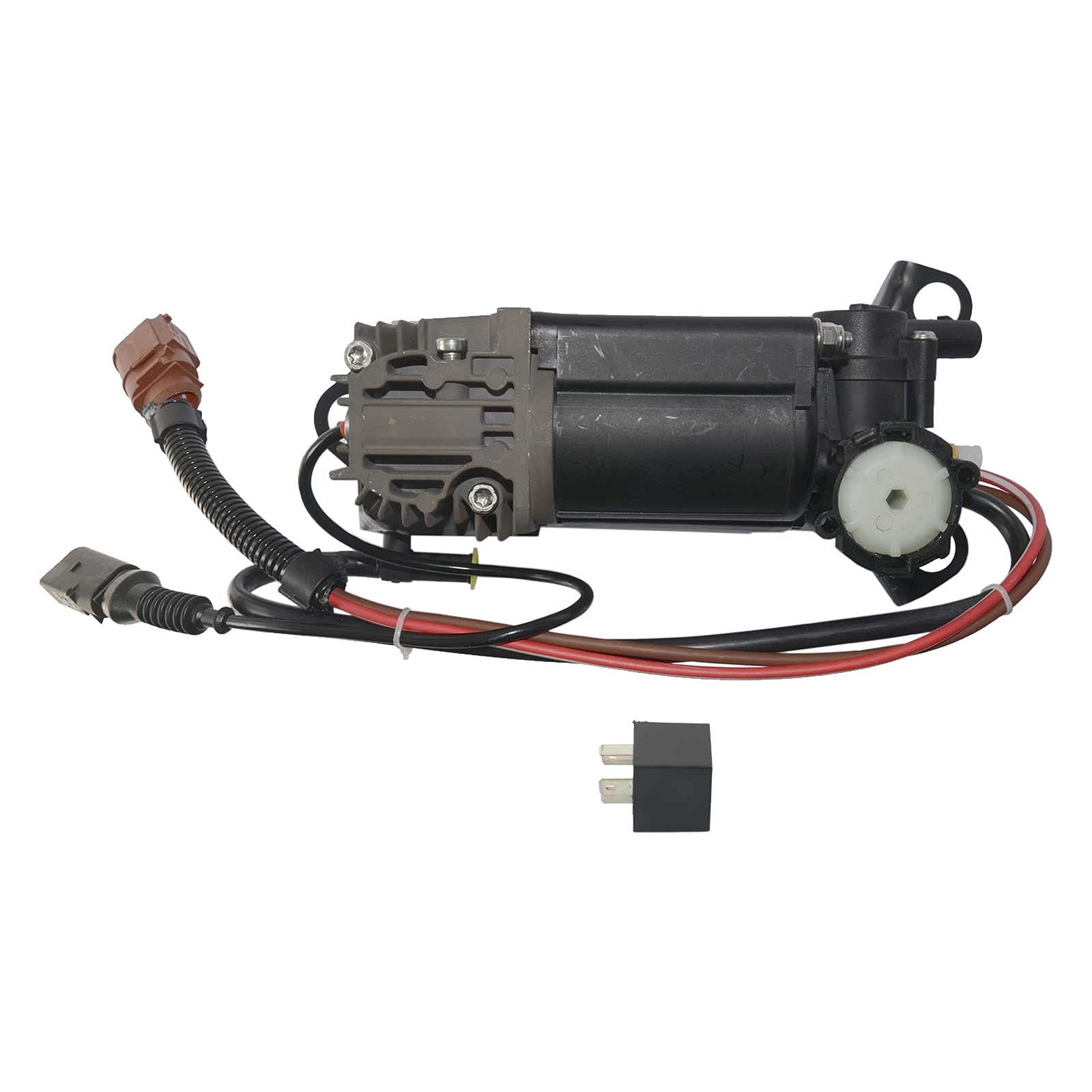 Bisenya Compresor de suspensión neumática compatible con A6 S6 Avant C6 4F 04-11 4F0616005 4F0616006A 4F0616005E Bomba de suspensión neumática