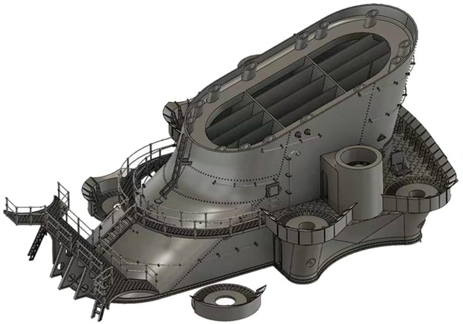 Amazon | バンカースタジオ 1/350 日本 戦艦 大和用 煙突基部 (タミヤ