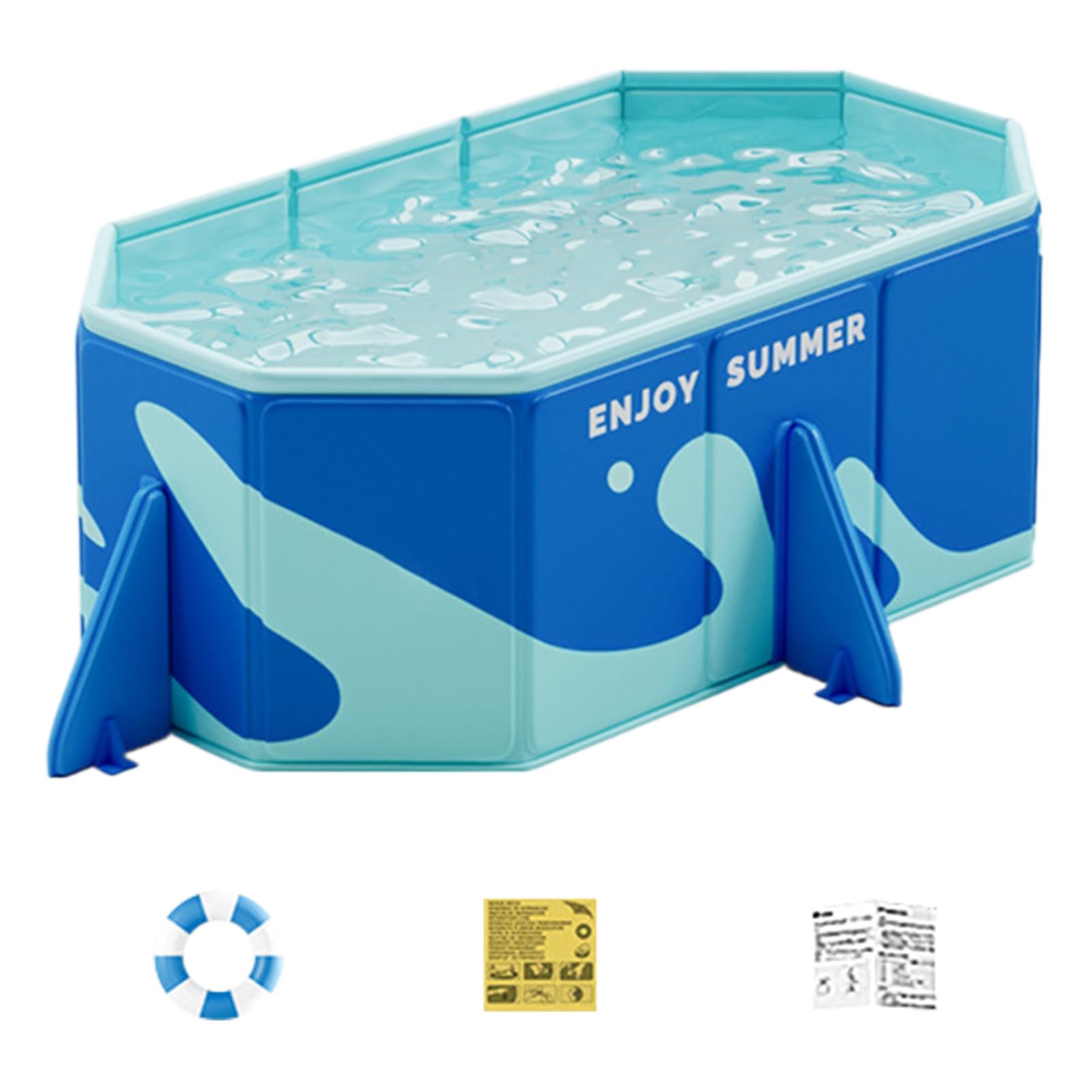 Piscina Portatile Pieghevole Vasca Per Cani Da Nuoto Non Gonfiabile | Vasca Non Gonfiabile Per Giardino E Esterno Per Famiglie E Animali Domestici
