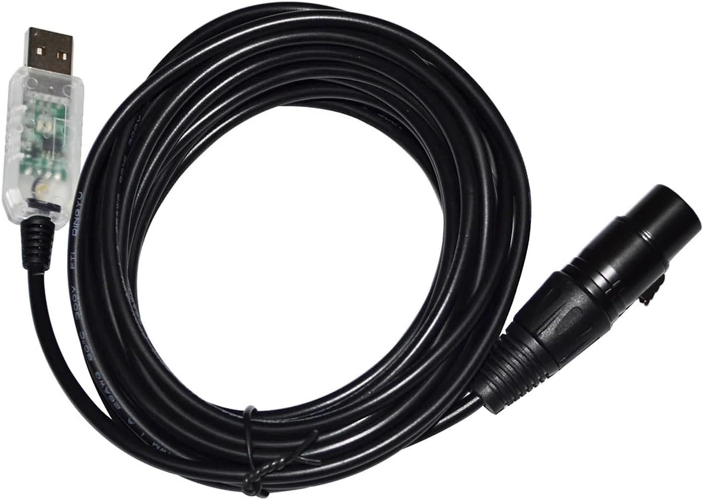 カラフルな FTDI RS485 DMX512 から USB 3PIN 3P DMX 512 XLR メスコンバータケーブルフリース