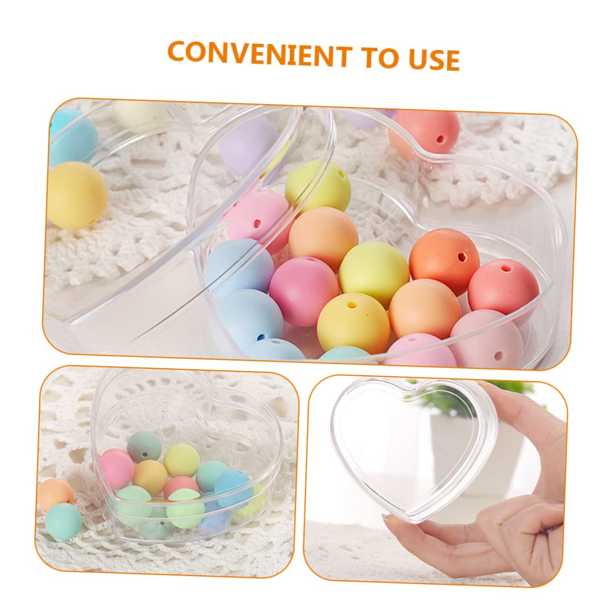 Tofficu 3 Set Scatole Di Cioccolatini Da Matrimonio Scatolino Portaconfetti Scatole Trasparenti X Bomboniere Porta Anelli A Cuore Di Caramelle Per Feste 5 Pezzi * 3