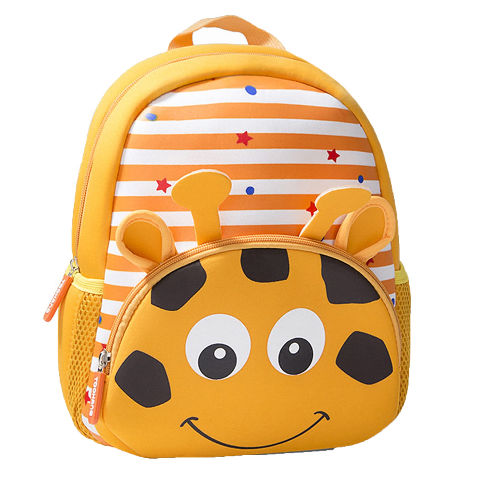 Mochila de guardería, mochila para niños de 1 a 3 años, mochila infantil de 1 a 3 años, diseño de tigre de dibujos animados, jirafa, M