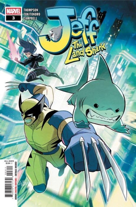 Amazon.com: Jeff The Land Shark #3 VF/NM ; Marvel comic book