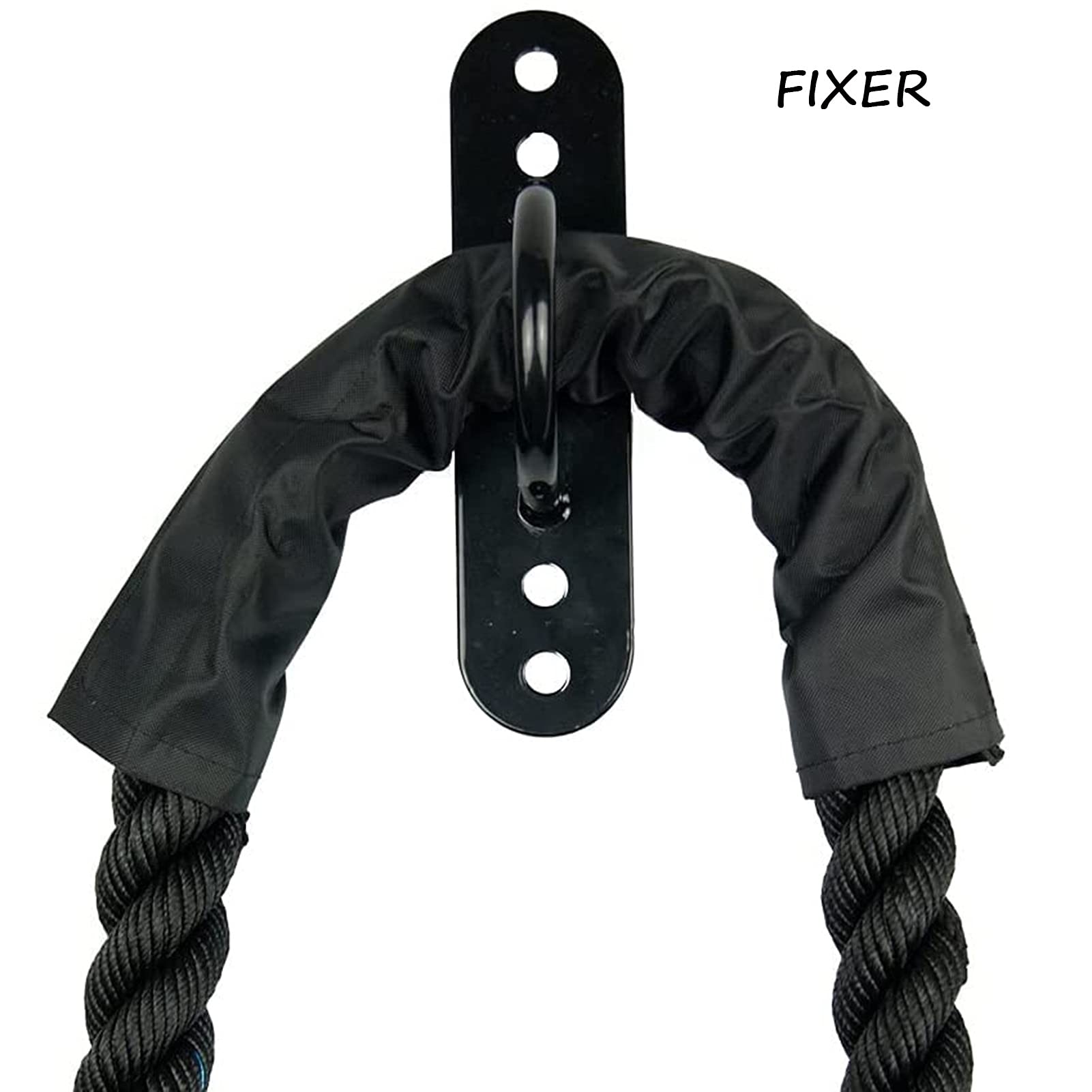 Battle Rope, 1,5 Zoll Durchmesser Poly Dacron Gewichtetes Trainingsseil, für Home Gym Fitnessübungen Seil (Size : 15m)