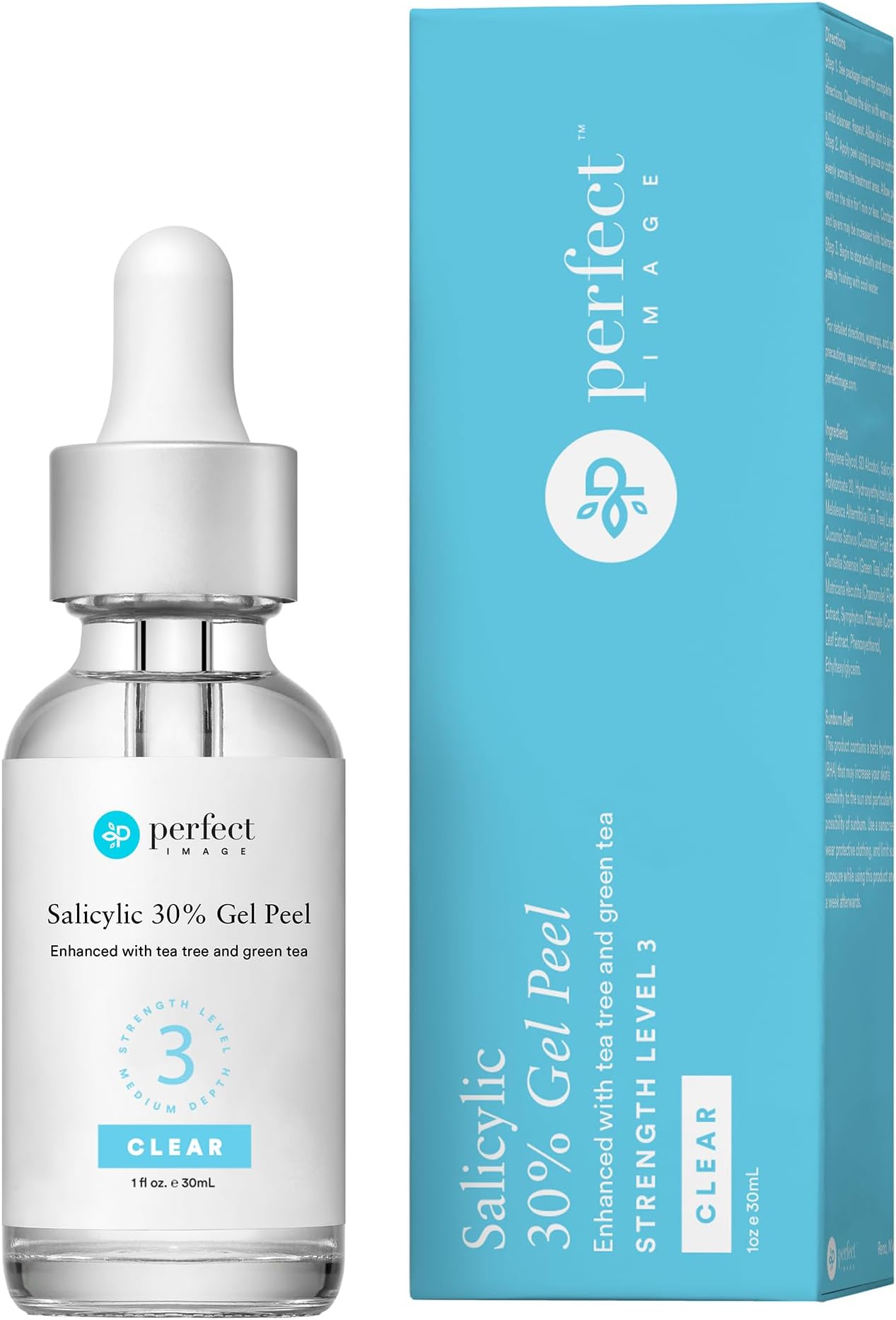 Salicylic Gel Chemical Peel - Enhanced with Green Tea Extract and Tea Tree Oil (30% Strength)