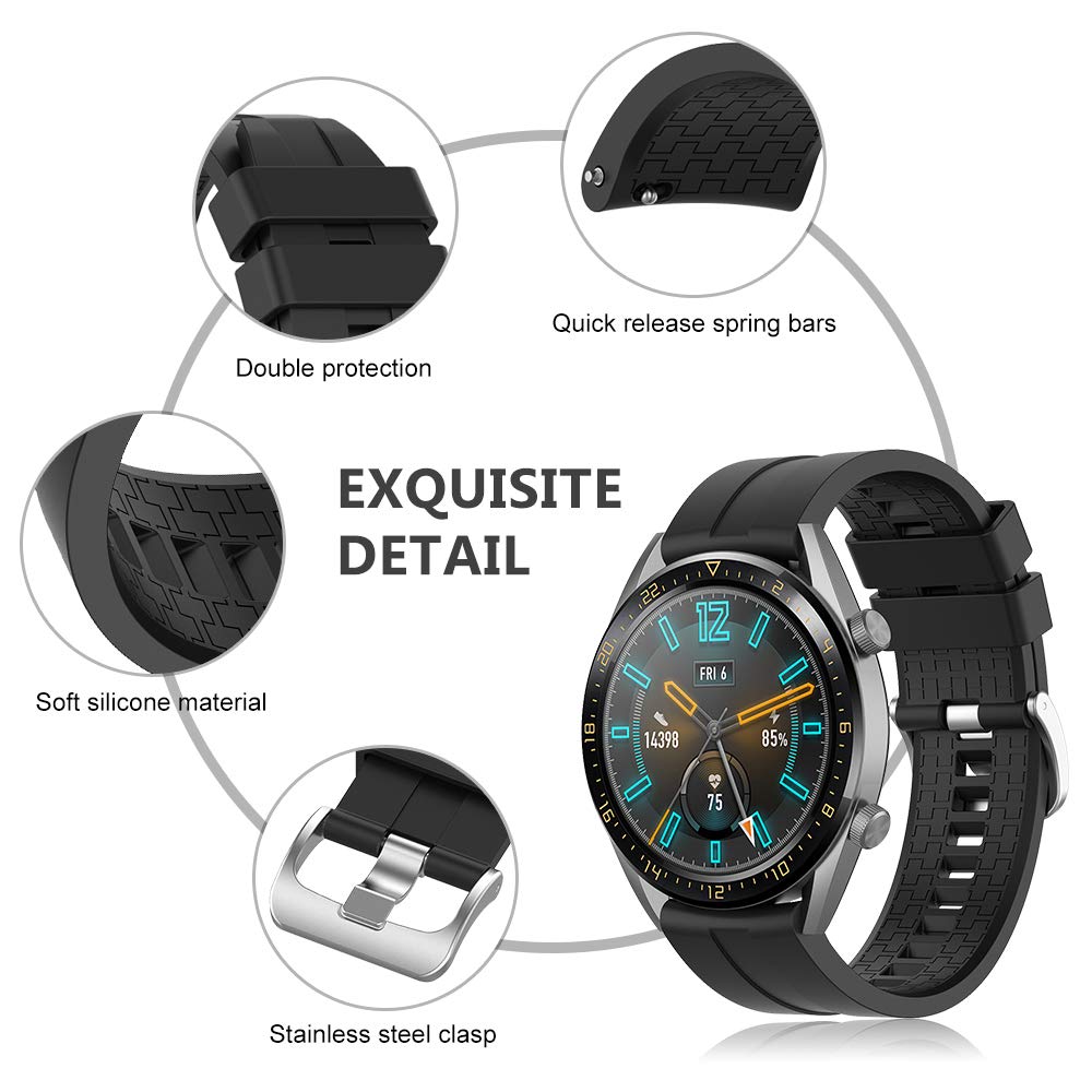 YHC Cinturino Per Huawei Watch GT 2 / GT 3 46mm,Compatibile Con Huawei - Foto 6