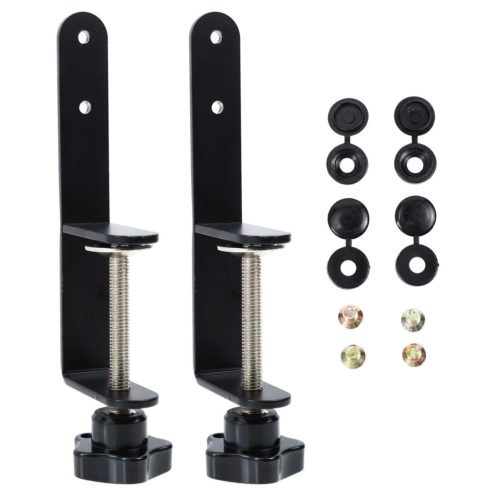 QLECXZI Table Pegboard Clamps Offer Secure Installation Options For Pegboard Panels Designed To Transform Workspace Panel Desk Mounting Clamps Bracket Metal