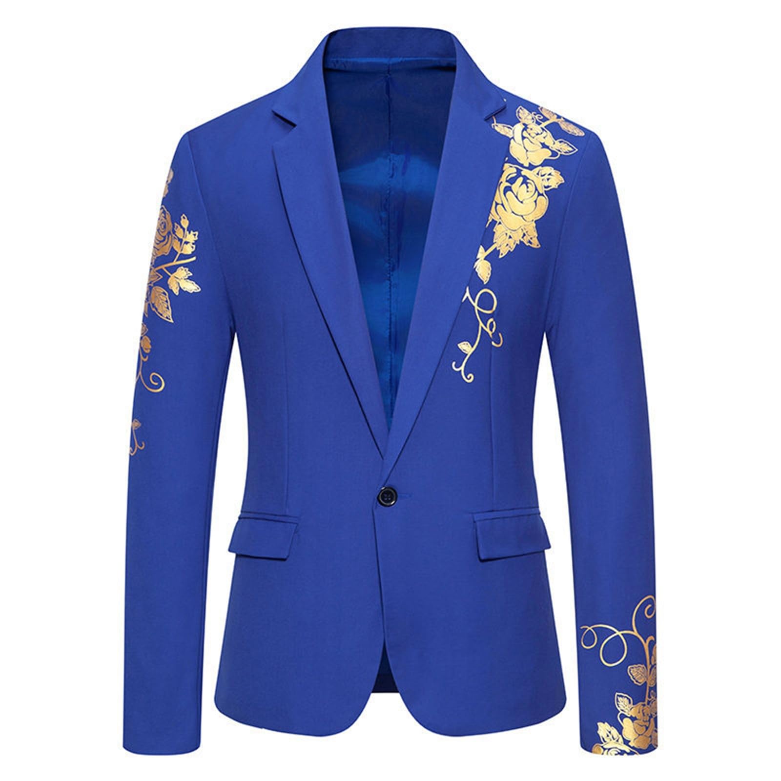 Sakko Veste de costume tendance en velours à paillettes pour homme - Coupe sportive - Veste de loisirs pour homme - Longue et élégante - Pour fête, date, bal de fin d'année, mariage, smoking