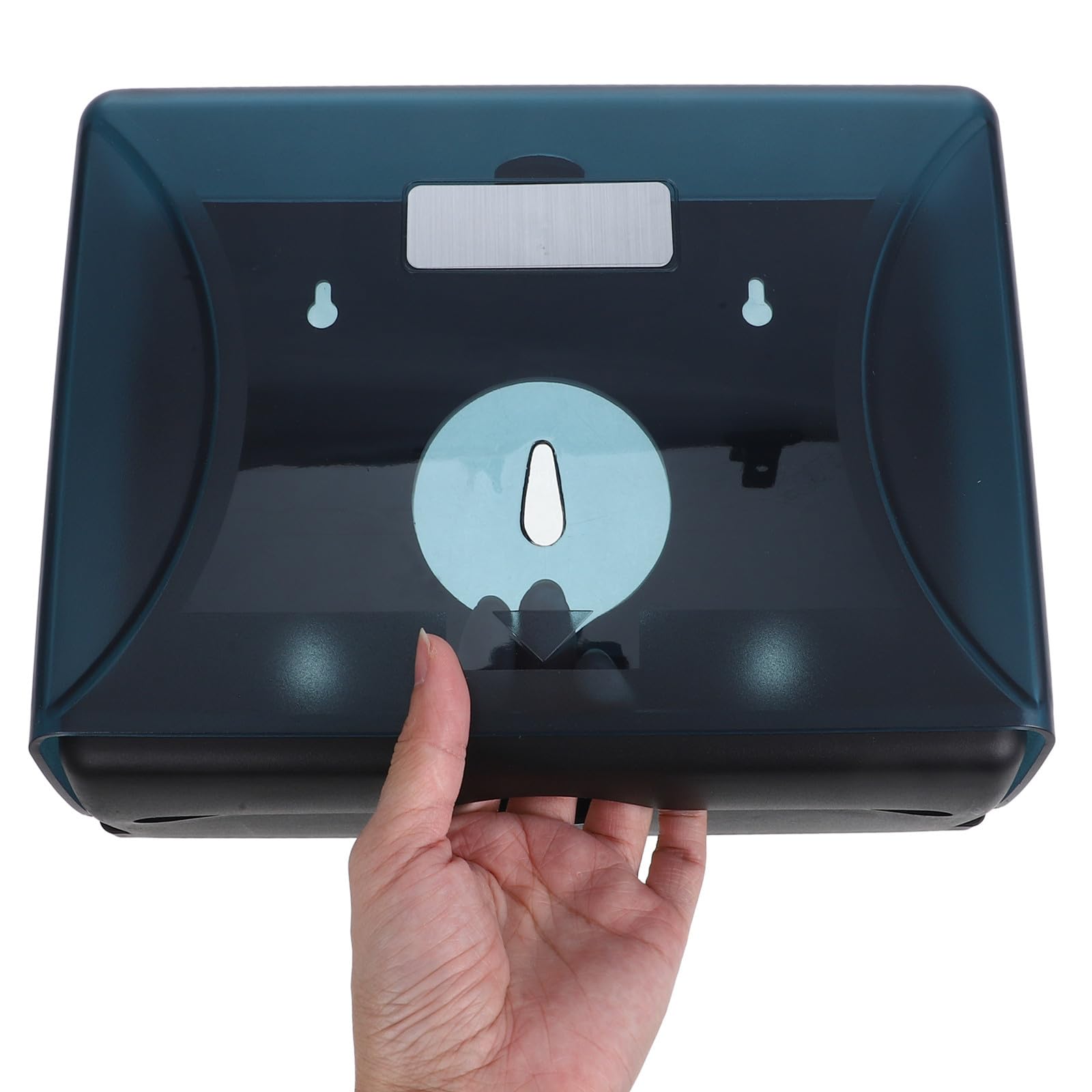 Dispensador de Toallas de Papel Comercial de Plástico Gran Capacidad y Diseño Montado en Pared para Baño y Cocina