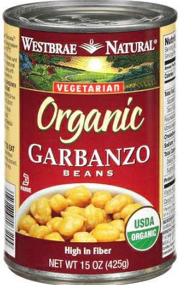 Westbrae Natural Organic Garbanzo Beans, 15 Ounce (Pack of 12)