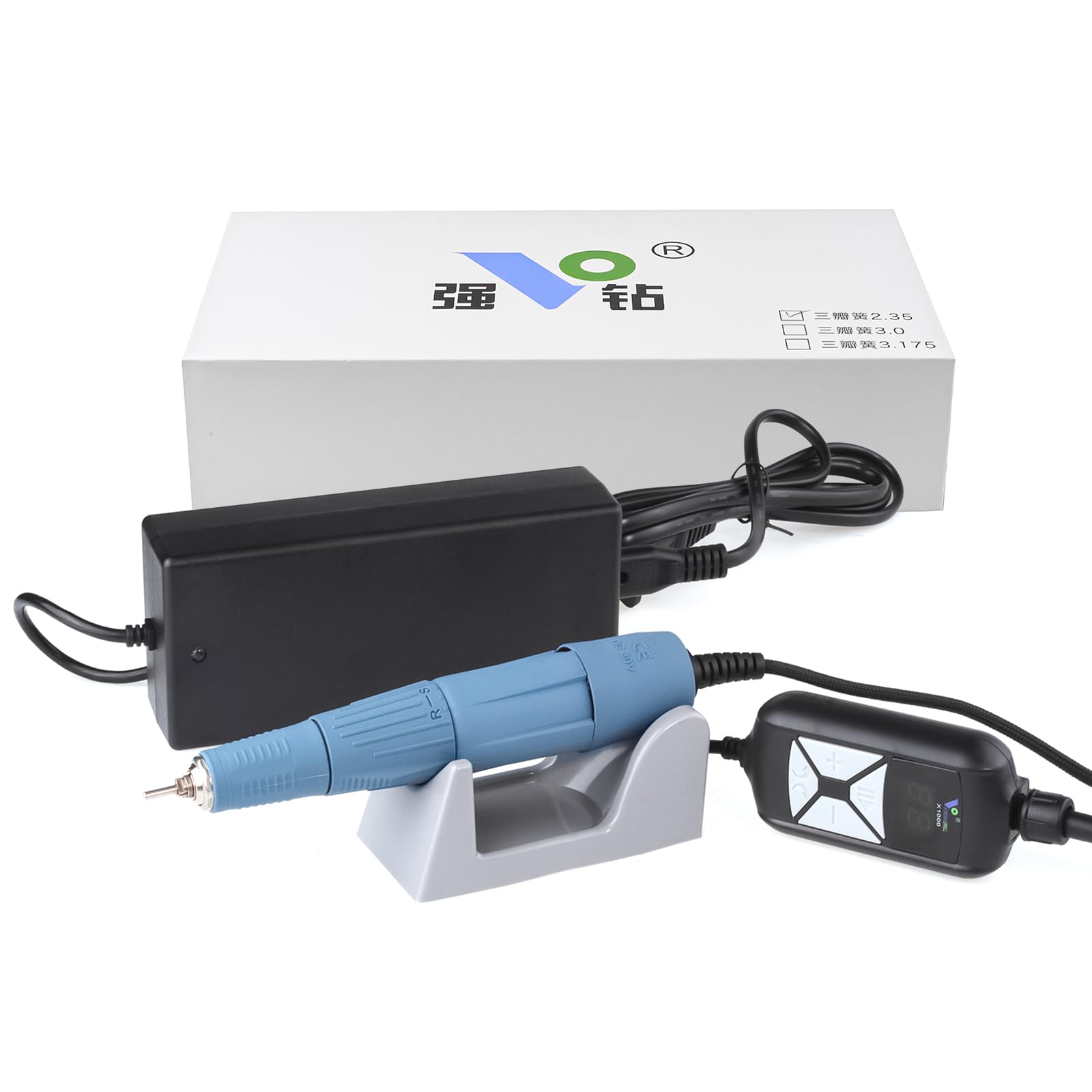 Strong M45 Electric Nail File Drills Machine for Acrylic Nails 50000 RPM Tools with Controller Lab Jewelry Jade Wood Carving Tool Grinder Salon and Home Use