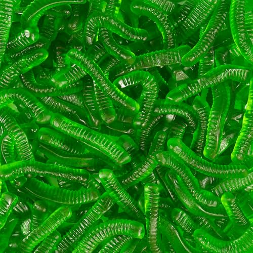 Smarty Stop Sweet & Sour Multi Flavor, Colorful Worms Gummy (1 Pound (Pack of 1), Green Apple)