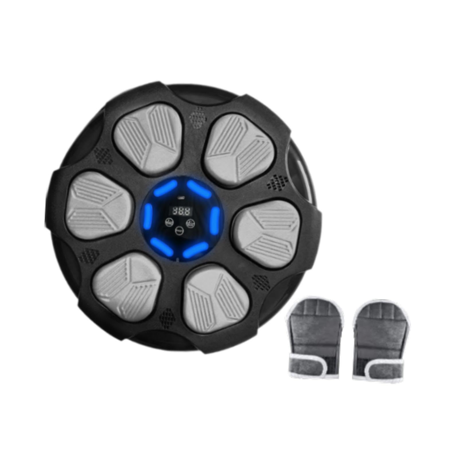 Music Boxing Machine Electronic Boxing Wall Target for Karate Fitness Indoor GrayBlack Has Gloves-image-32