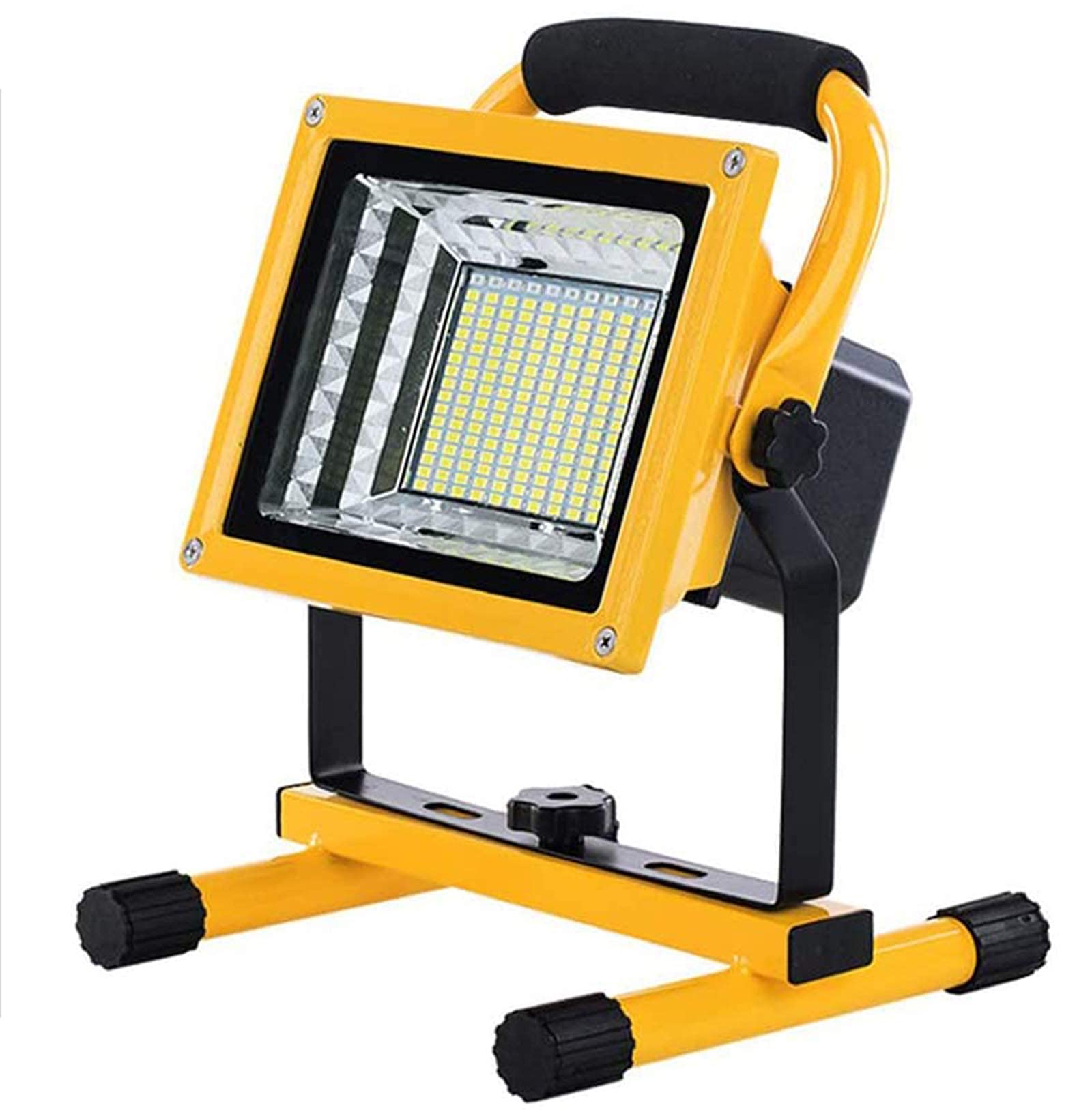 Luz de trabajo LED recargable, reflector superbrillante de 200 W, IP65 impermeable, portátil 15600 mAh con control remoto, 6 modos de luz para acampar al aire libre y construcción