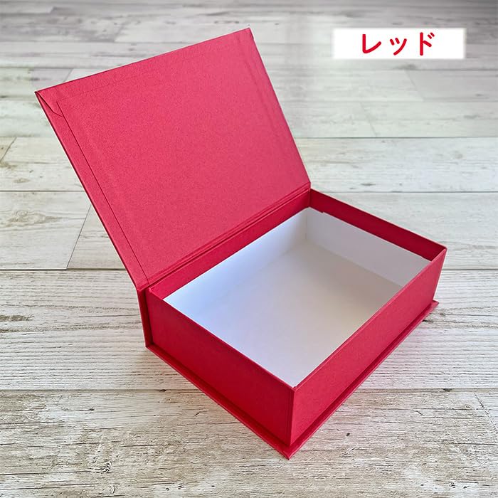 Amazon | 片開き ギフトボックス Mサイズ (レッド) 155×108