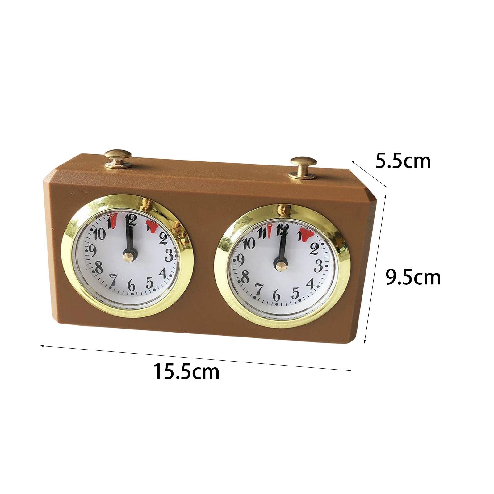 Reloj de Ajedrez Profesional Temporizador de Tablero Mecánico Retro Fabricado en Aleación de Plástico Adecuado para Deportes Mentales Clubes