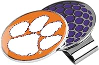 Vista 33 de LinksWalker Collegiate Team Golf Ball Marker with Magnetic Hat Clip Holder plateado