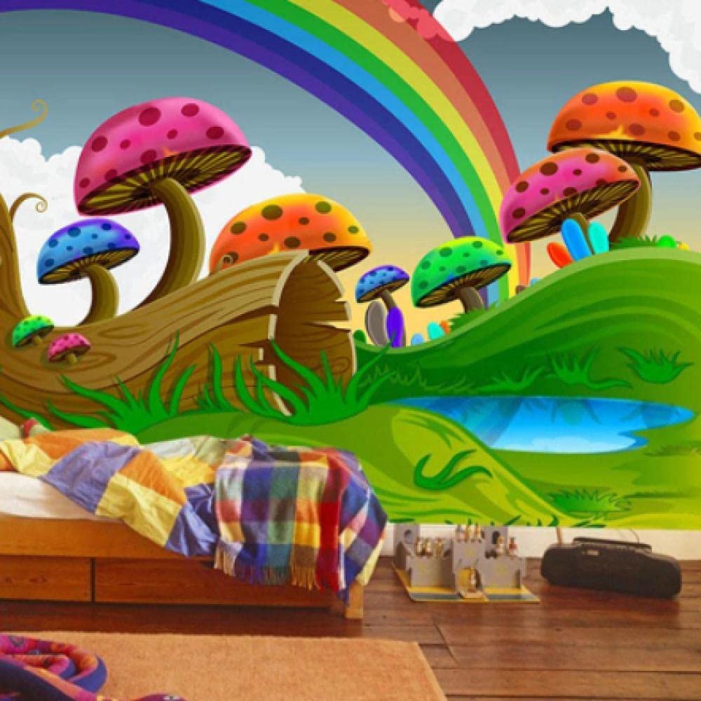 Stickers Muraux 3D Champignon Elf M03 - Déco Murale Fantaisie Vincent Ava - Vinyl Neuf