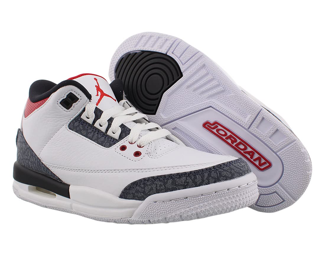 Jordan Youth Air 3 Retro CZ6634 100 Denim - Size 6.5Y