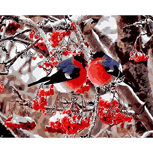 Peinture au diamant oiseau de prunier kit complet personnalisable pour cadeau d'anniversaire