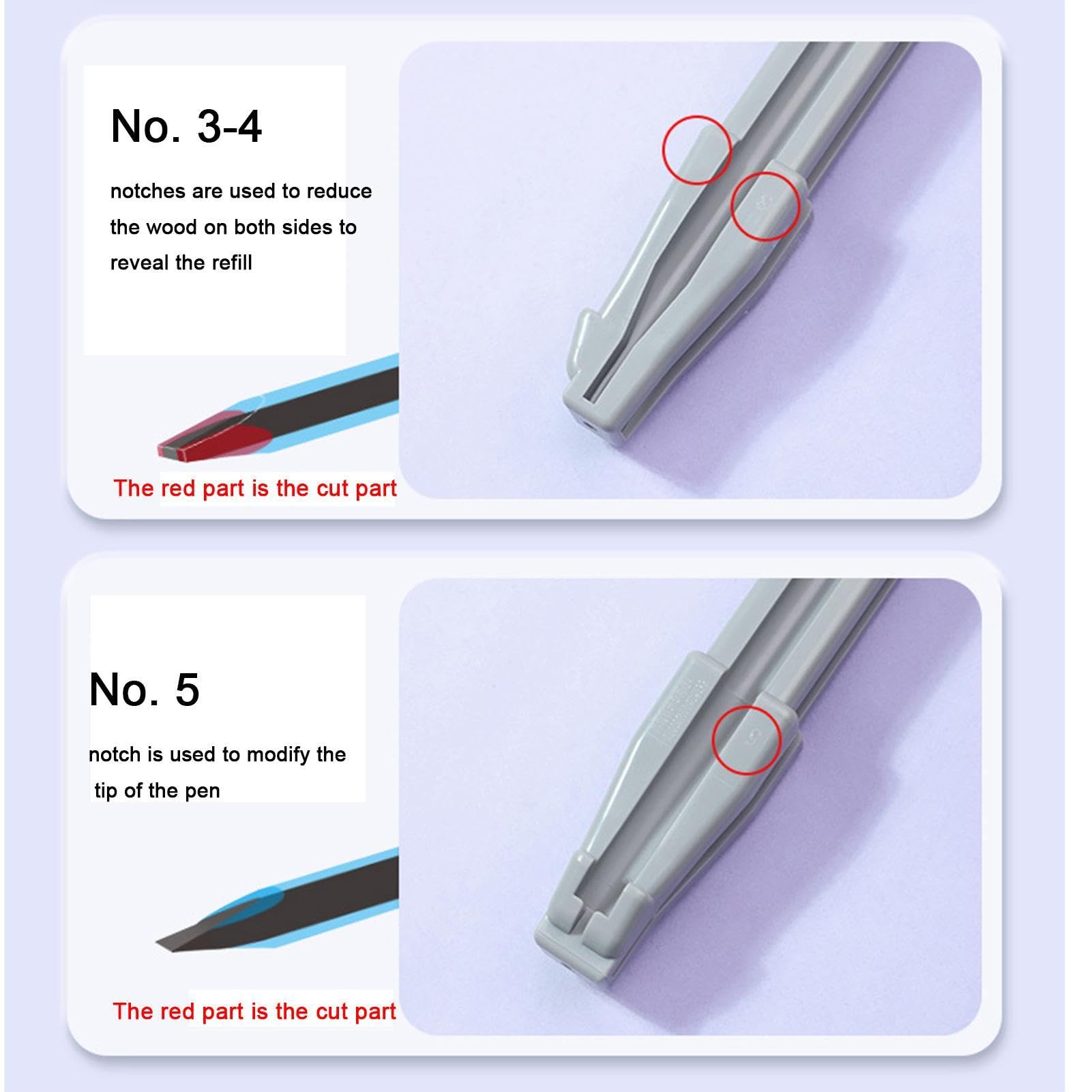 Duckbill Shaper - Matita cosmetica per affilatura, forma di becco d' , temperamatite per sopracciglia, strumento con materiale resistente, temperamatite per trucco occhi per principianti, 13 x
