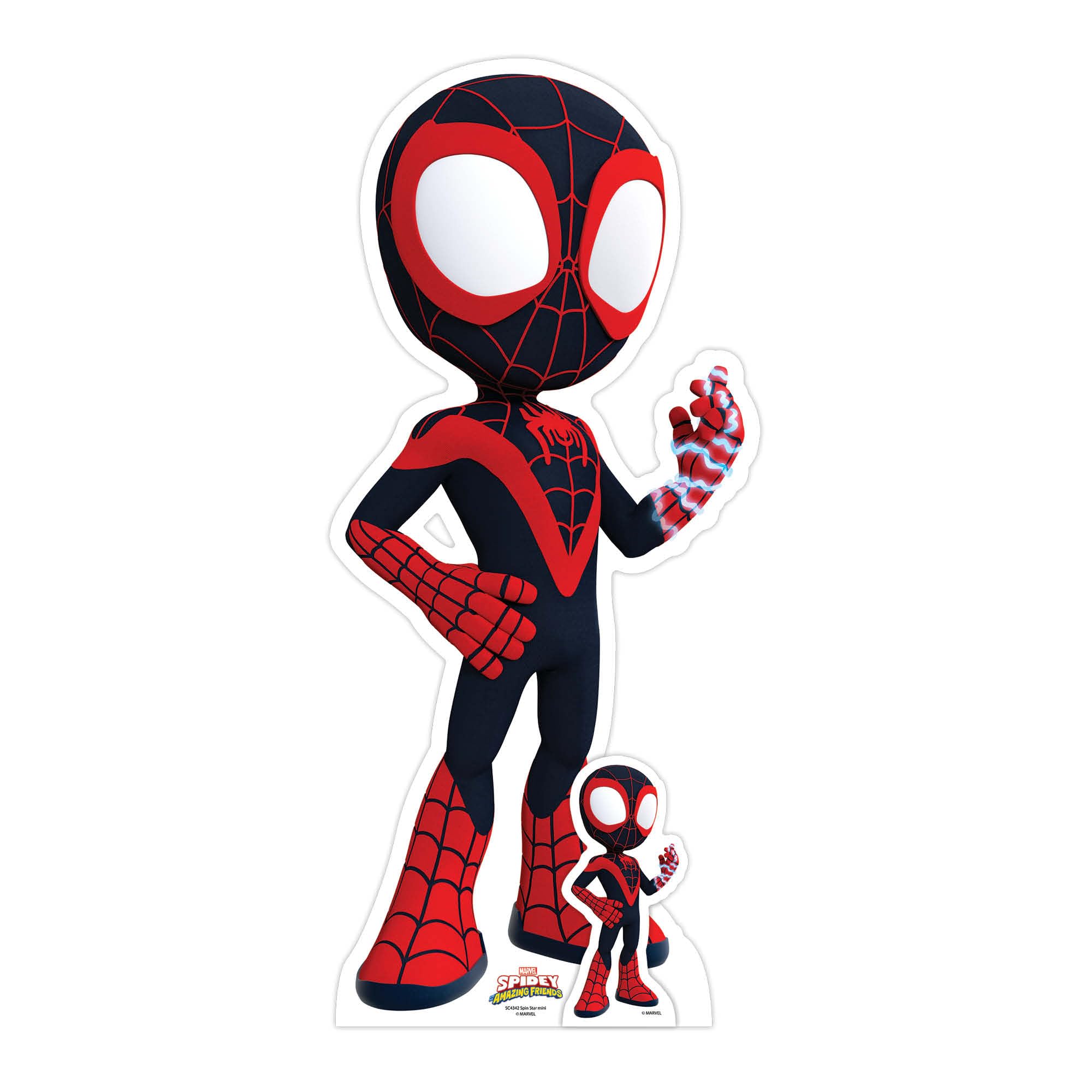 Star Cutouts SC4342 Spin Spidey and His Amazing Friends Cardboard Cutout - Ideal for Marvel Fans, Collectors, and Event Decorations
