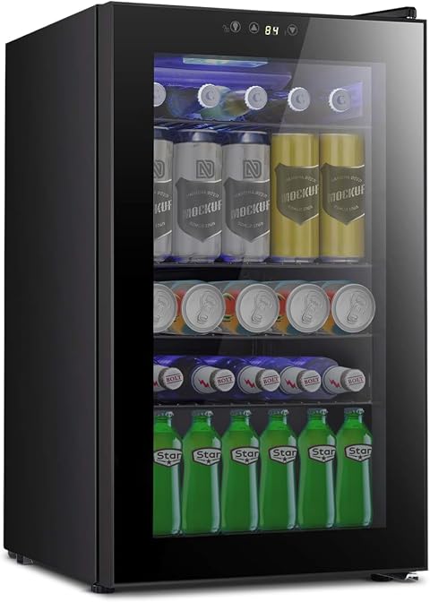 LAUREL CANYON Beverage Refrigerator 2.3 cu ft Beverage Cooler Black