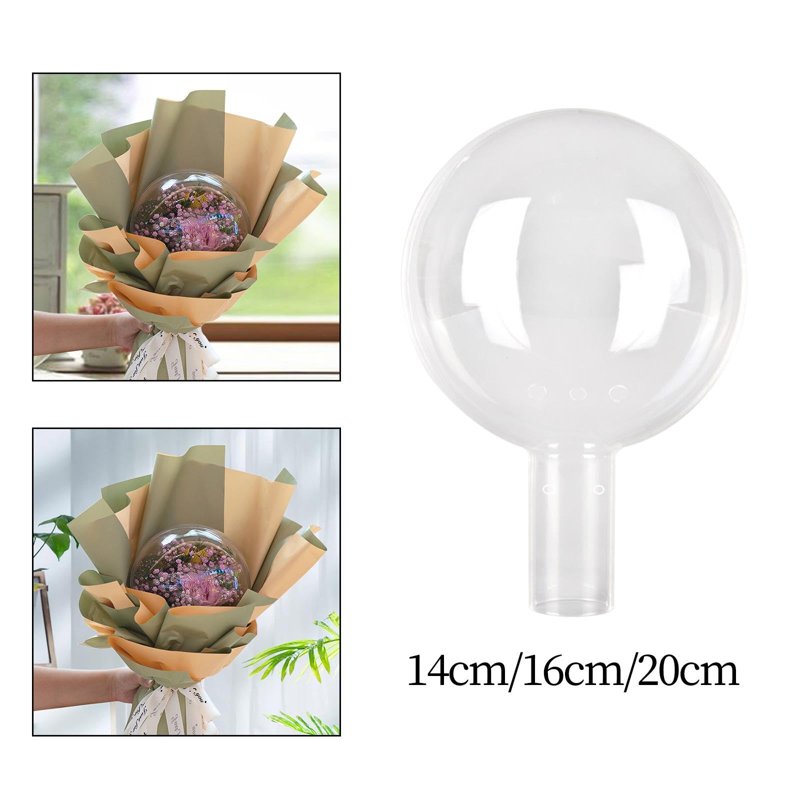 MERISHOPP® Bouquet Bobo Ball Decoration Flower Bouquet Stuffing Ball for Gift Packaging 14cm|Home & Garden | Home Decor| Floral Decor|1 Bouquet Bobo Ball 3