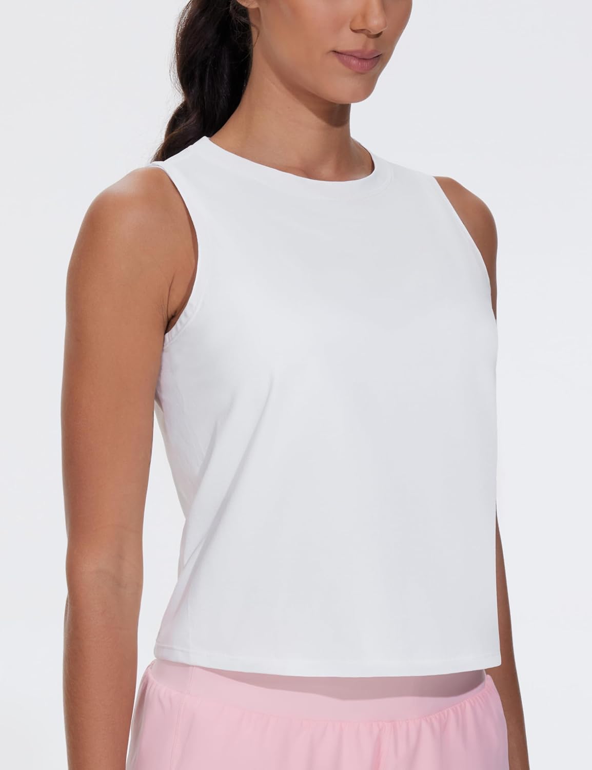 THE GYM PEOPLE Women's Workout Tank Tops 3 Pack Quick Dry Athletic Running Sleeveless Shirts - Image 4