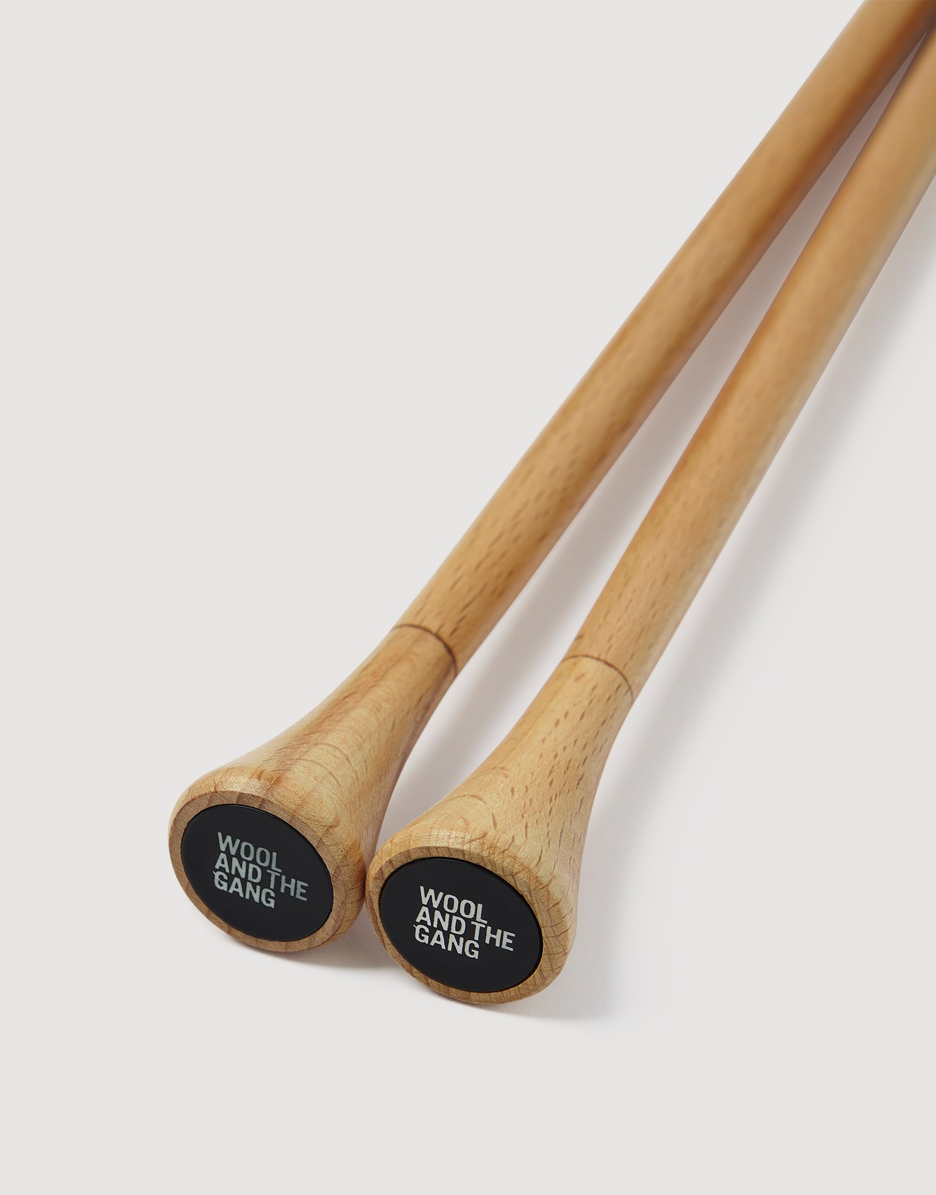 Wool and the Gang Straight Knitting Needles, Size: 8 mm/US11, Material: Beechwood, Natural beechwood, 8 mm / US 11 - Image 2
