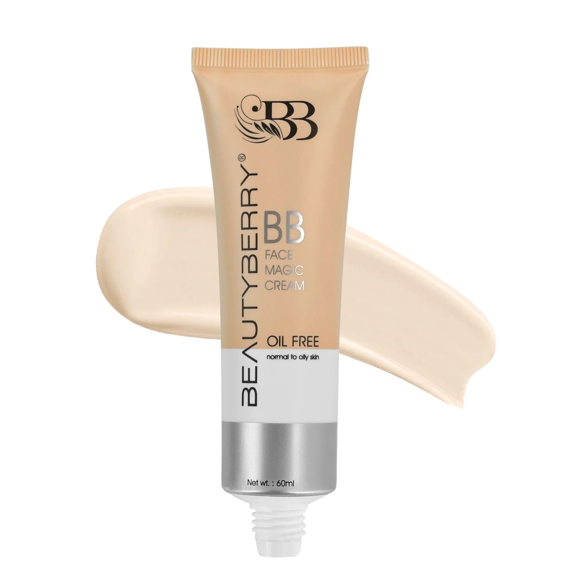 Beauty Berry BB Face Magic Cream for Women – Oil Free Matte Finish BB Cream + Primer | Lightweight Long Lasting Face Makeup for Normal to Oily Skin | Minimizes Pores & Blemishes | 60ml (Shade 01)-image-10