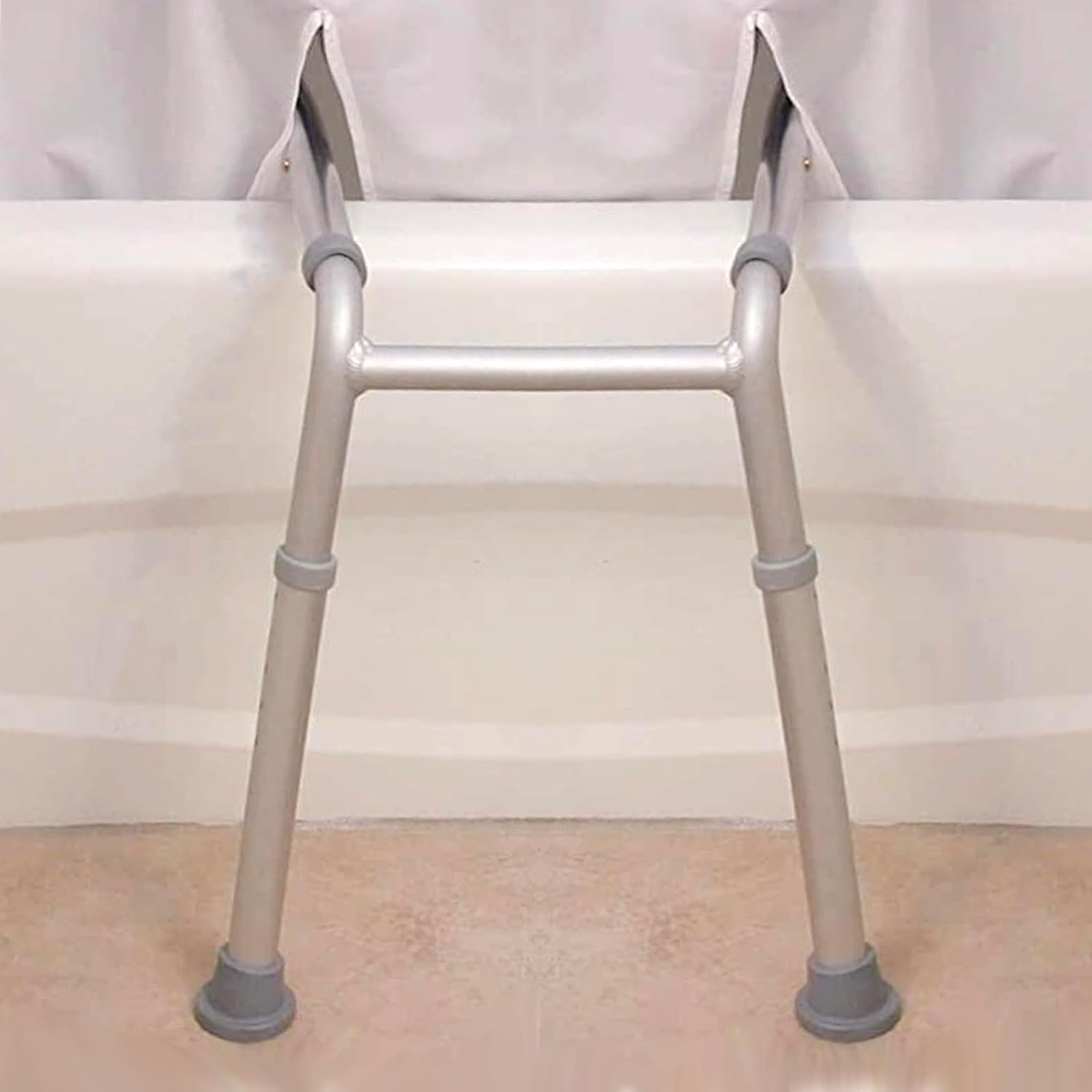 YISURE Split Shower Curtain for Bath Sliding Transfer Benches, White Large 80x80 Shower Curtain with Two 13.4x11.8-Separated-Away Slits at Bottom, No Hooks Needed & 2 Vertical Slits Designed