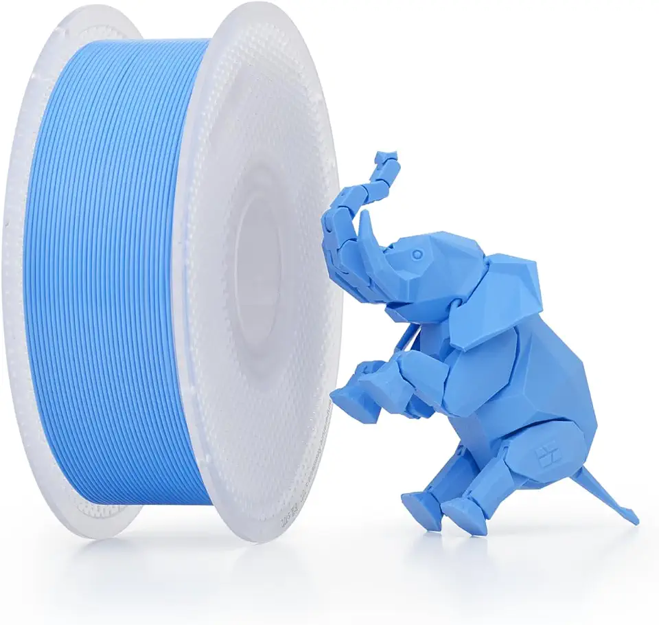 Bambu Lab 3D Printer Filament, 1.75mm PLA 3D Printing Filament Dimensional Accuracy +/- 0.03 mm, Fast Printing RFID PLA, No Warping & Tangling, 3D Print Material with Reusable 1kg Spool, Cyan