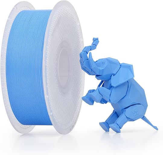 Bambu Lab PLA Filament Matte 3D Printer Filament 1.75mm PLA 1kg High Tenacity Eco Friendly - Cyan (10603) - Spool | Matte PLA 1.75mm Filament, High Tenacity, Eco Friendly, 1kg Spool for FDM 3D Printers