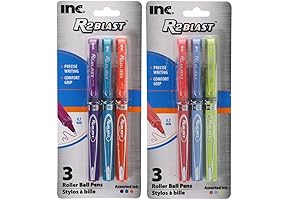 SCBS R2 BLAST Precise Writing Rollerball Pen Set, Pack of 6